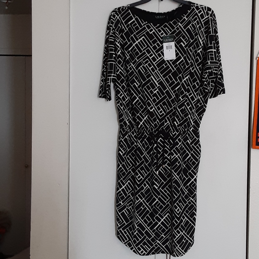 Lauren Ralph Lauren Black and White Dress Size S
